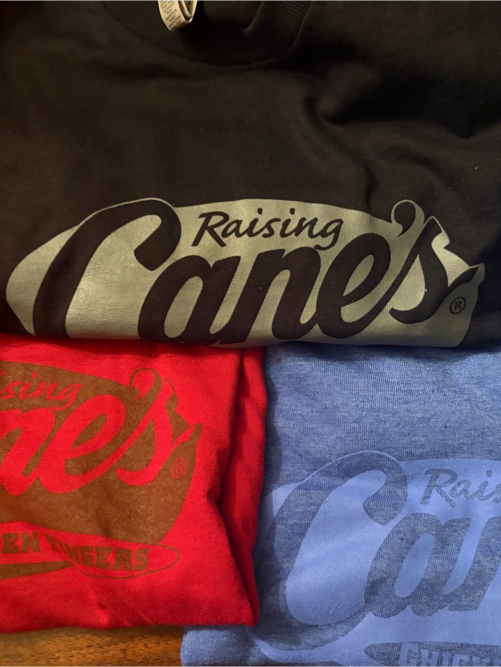 Unisex Raising Cane's Logo Tee - Black, Red, Blue